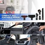 13Pcs Universal Vacuum Attachment Kit 1-1/4" Vacuum Hose Adapter Wet Dry Plastic Vacuum Cleaners Accessories with Extension Wand Horse Hair Brush Flexible Crevice Tool Adapter for Shop Vac Attachment