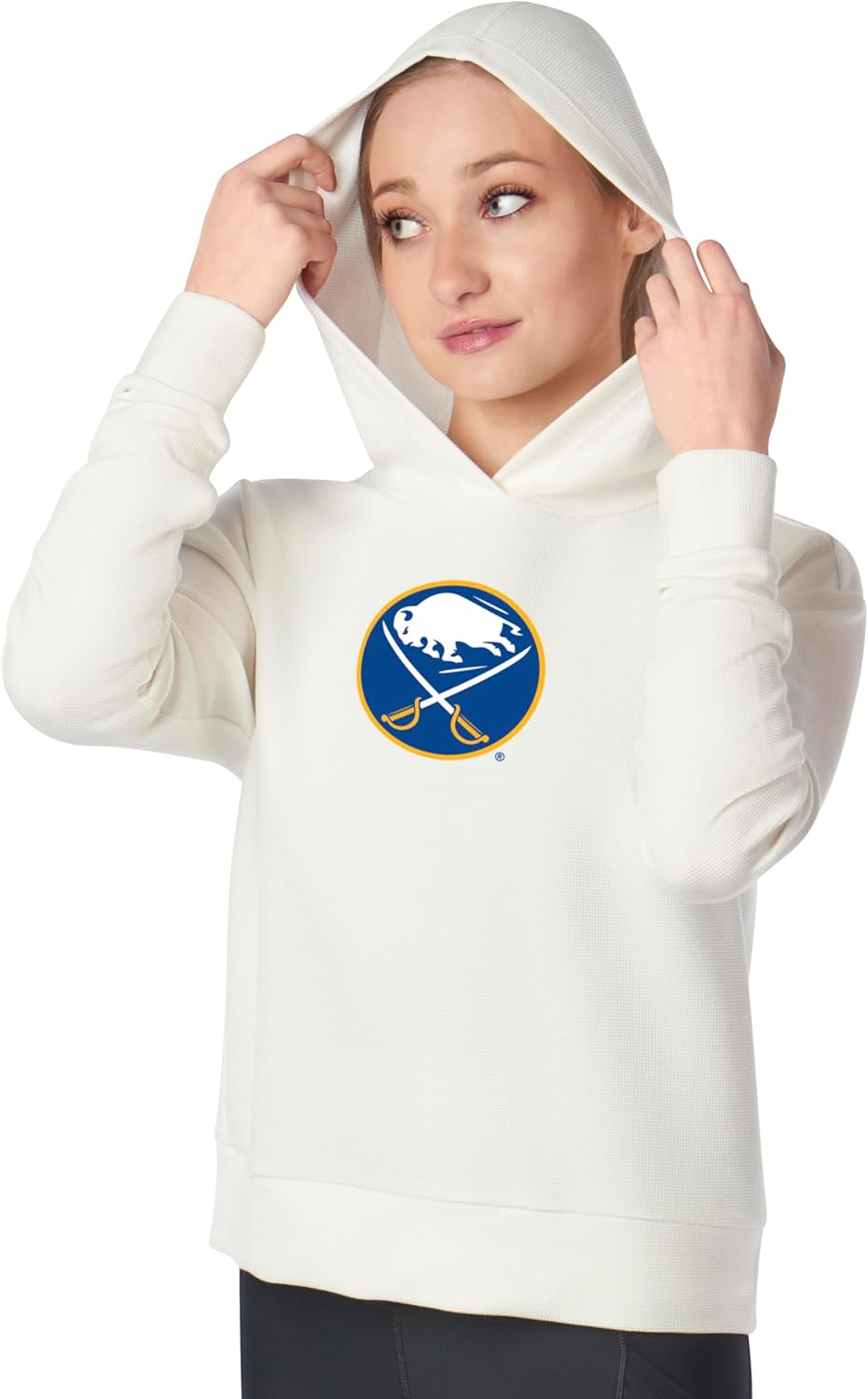 Northwest NHL Pullover Hoodie with Waffled Cup Wrists, Comfy Long Sleeve Sweater
