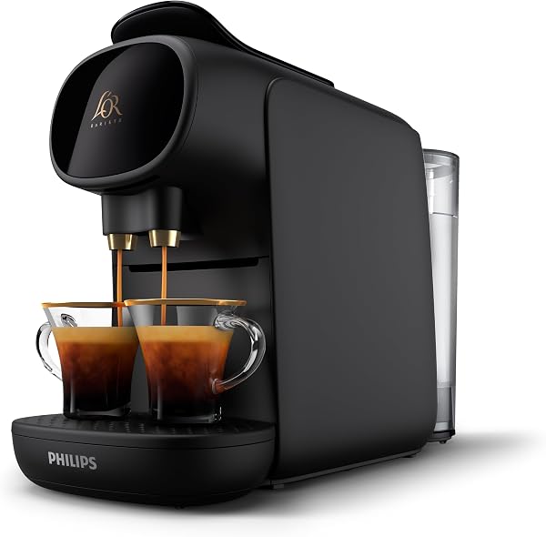 Philips L'Or Barista Sublime - Cafetera de Cápsulas, Reconocimiento de Cápsula Doble, 1 o 2 Tazas, Bandeja de Goteo Ajustable, Negro (LM9012/60) - 1