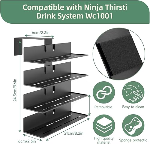 Miniatura 2 de Soporte para cápsulas de sabor para Ninja Thirsti WC1001 para máquina de refrescos, estante de almacenamiento de 20 capacidades para cápsulas de