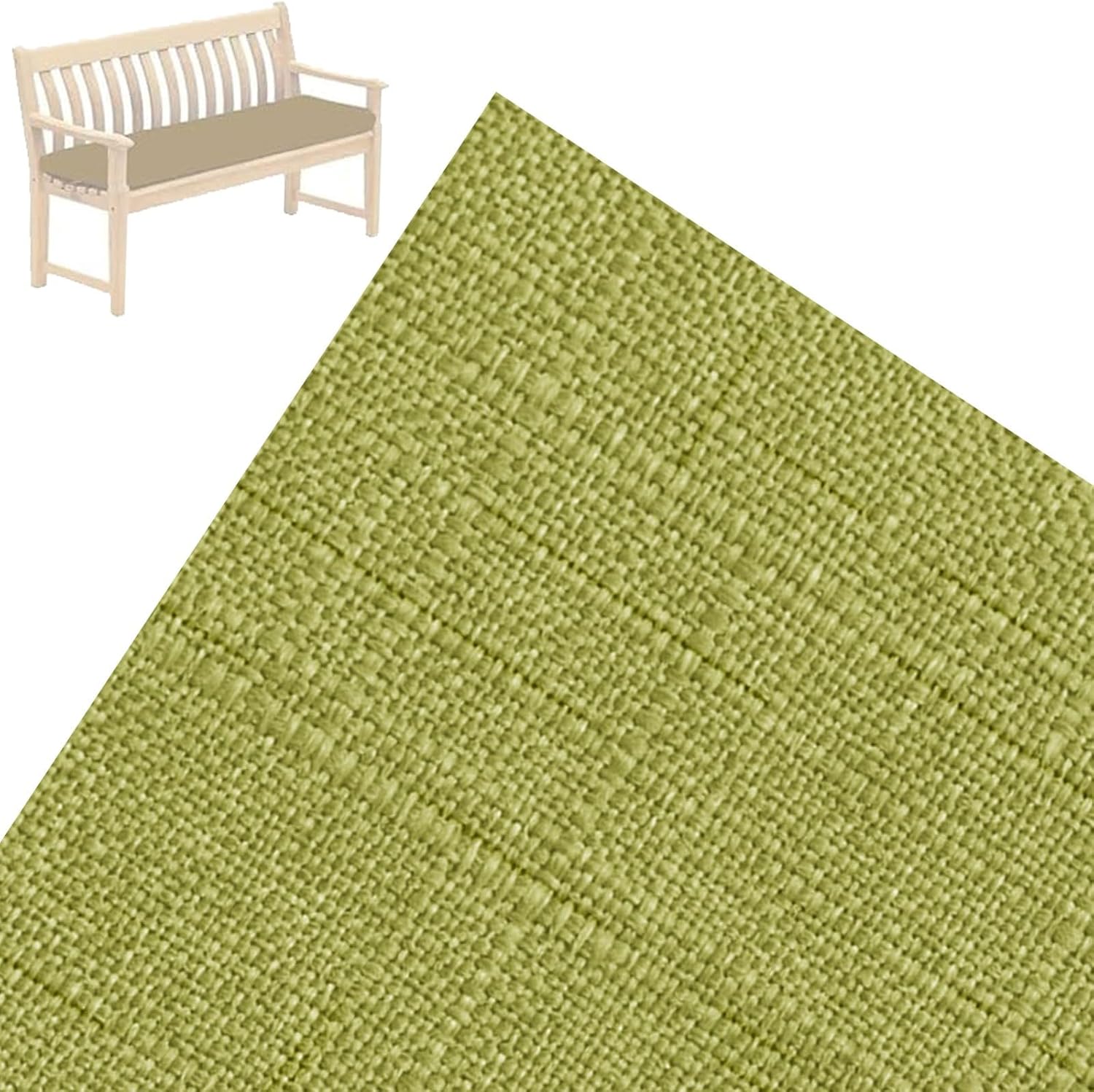 Bench Cushion - Outdoor/Indoor Patio Porch Swing Cushions, 48/40/36/60/72 x 12/14/16/18 inch Sofa Bay Window Seat Furniture Cushion Non-Slip with Zipper(B13,72X14X2IN)