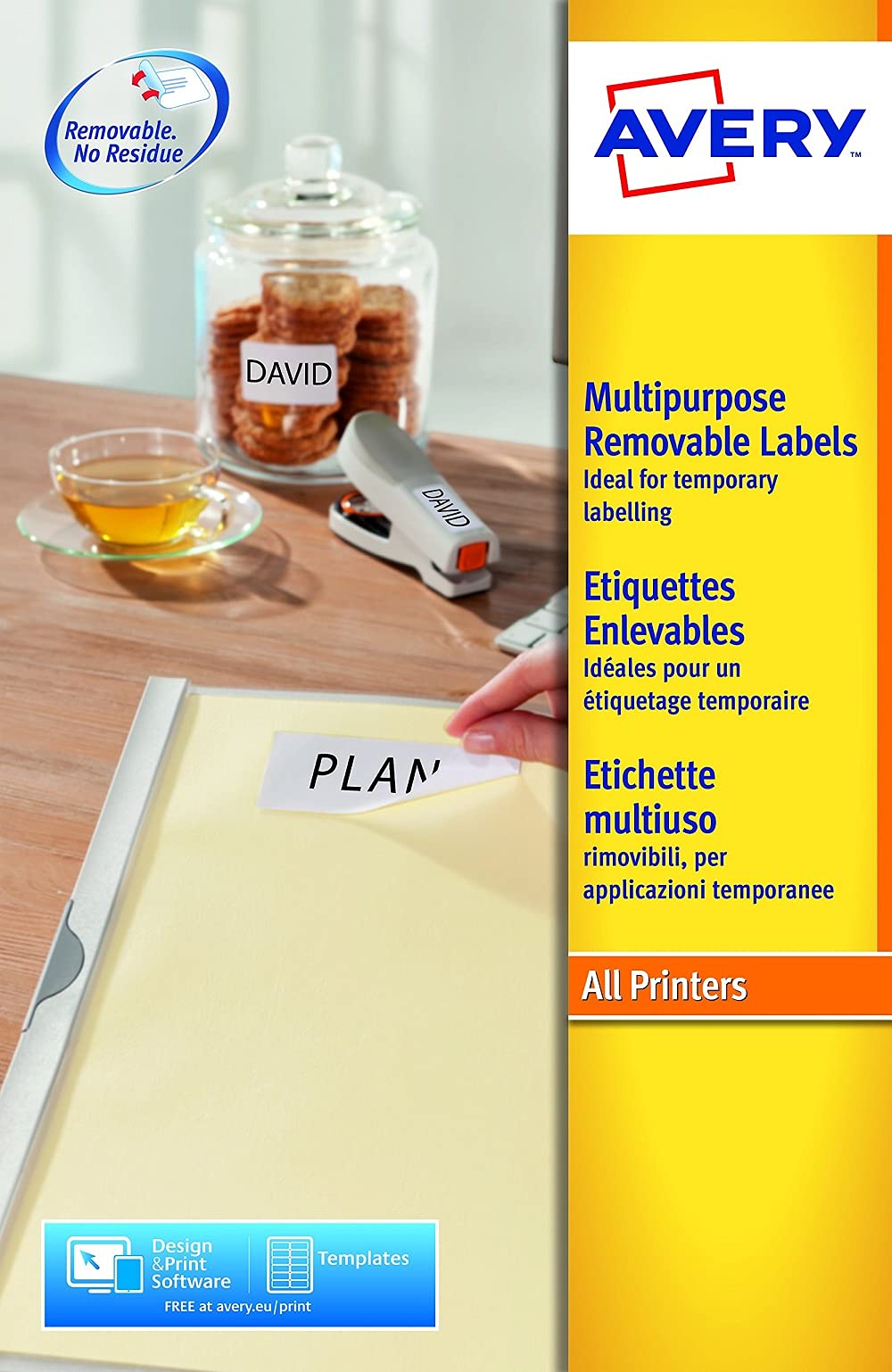 Avery L4744REV-25 Removable Labels