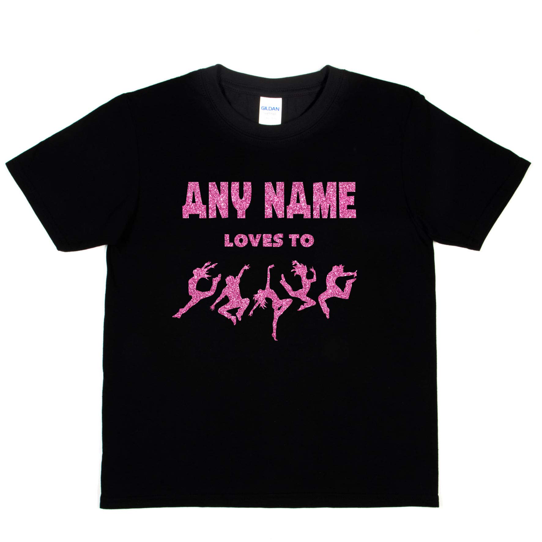Personalised Any Name Loves Dance Girls T-Shirt
