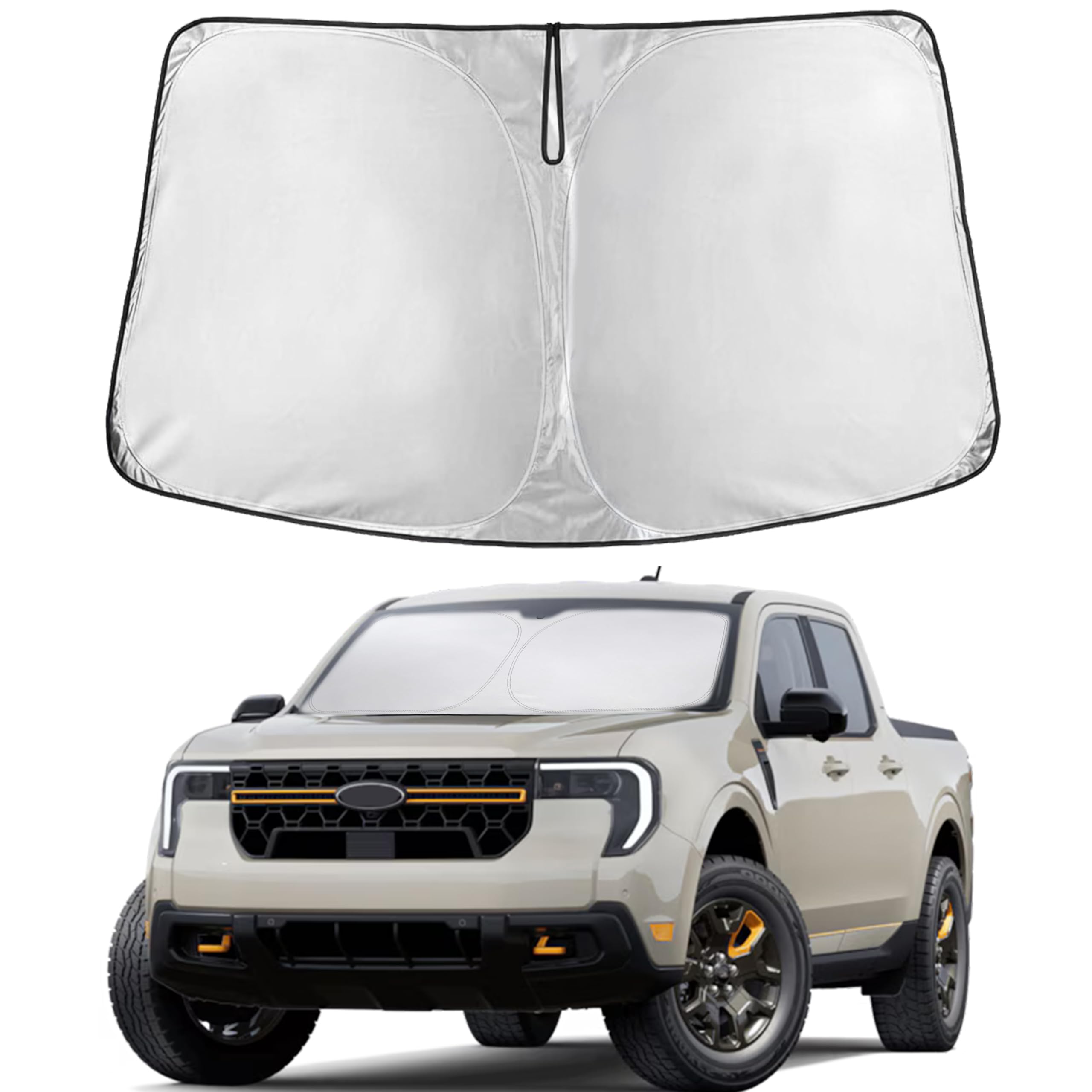 Econour Windshield Sun Shade Compatible for Ford Maverick 2022-2025 2026