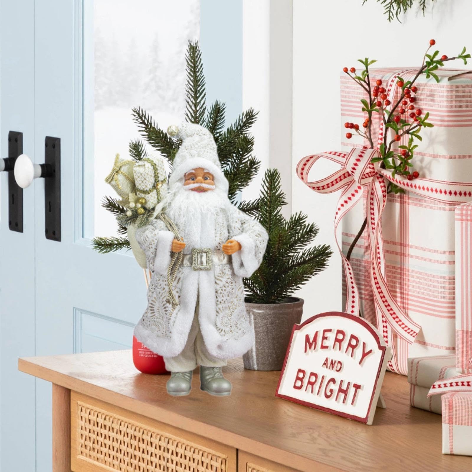 Statuetta di per Decorazioni Durante Le Festività, Bianco
