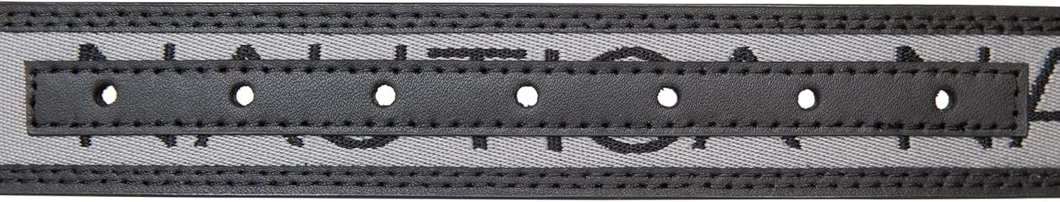 Nautica Men's Signature Leather and Canvas Belt | Ribbon Detail | Flag Design | Classic | Casual | Metal Buckle - Image 5