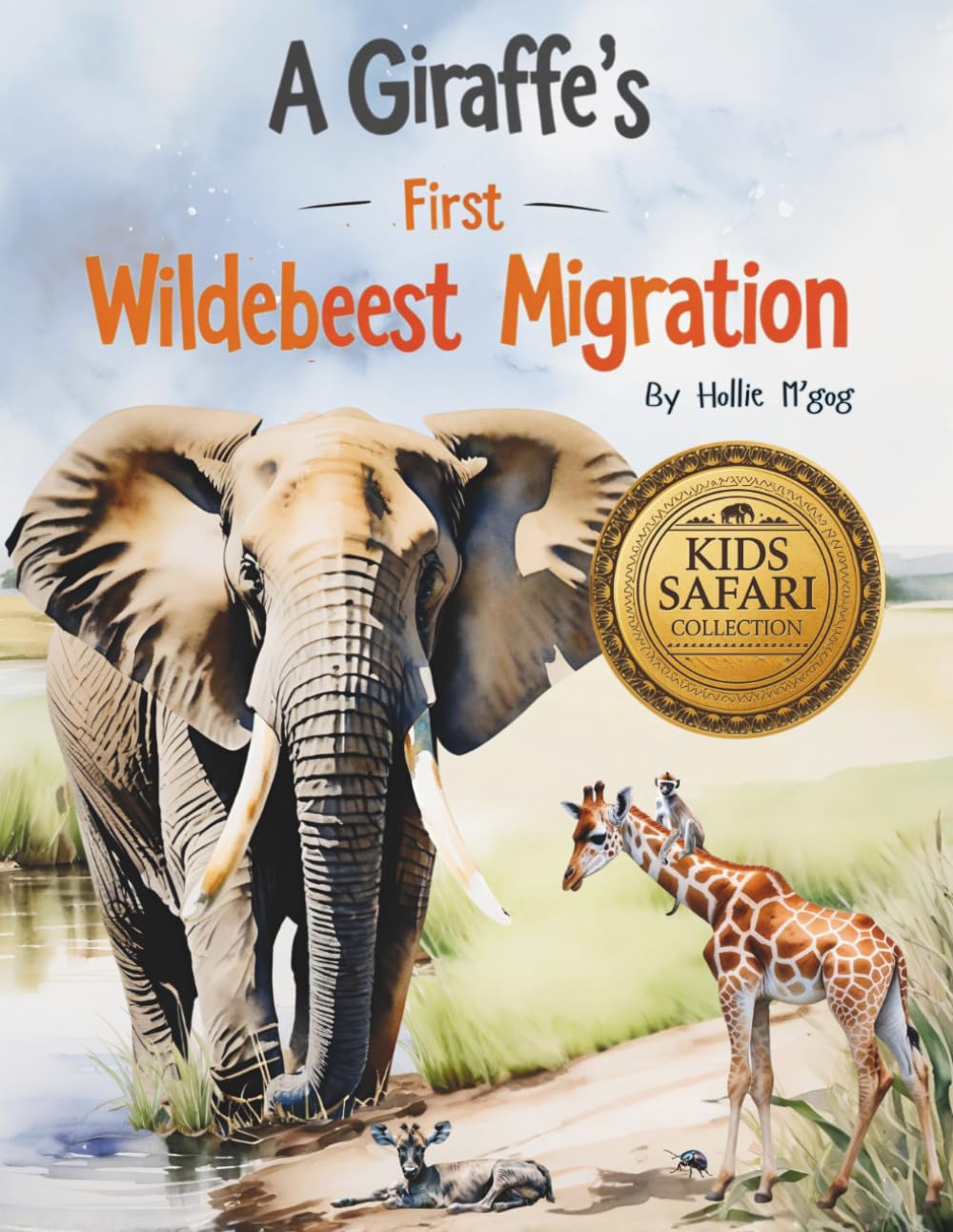 A Giraffe's First Wildebeest Migration (Wild Africa Learning)