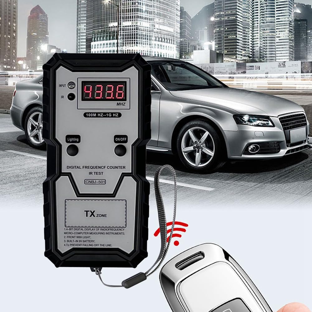 Instrumento de MedicióN ElectróNico Digital Probador de Frecuencia de Control Remoto de AutomóVil de Alta PrecisióN para VehíCulos de AutomóViles