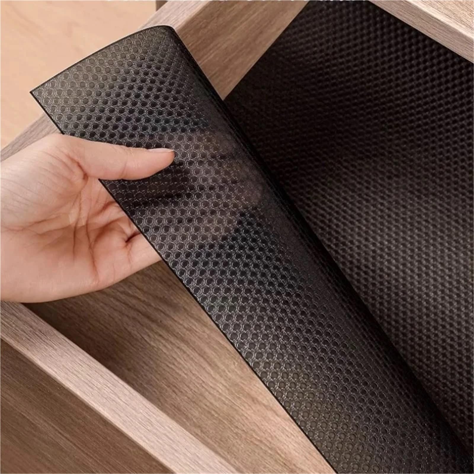 Regalauflage Waschbare, rutschfeste Schubladeneinlagen, staubdichte Küchenschrankmatten, Kühlschrankregal-Tischsets aus Papier(45x300cm)