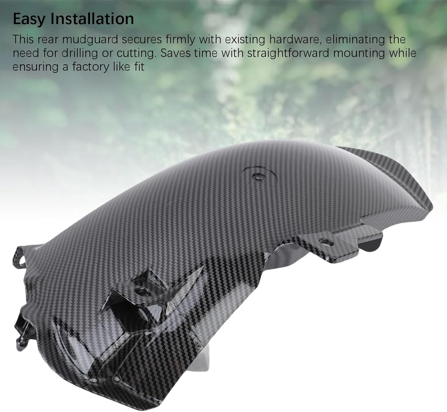 Rear Mudguard Replacement, Motorcycle ABS Mud Flap, Carbon Fiber Pattern for ADV160 2021-2025 - Durable Splash Guard, Easy Installation, Protects Tires from Dirt and Water (Carbon Fiber Pattern)