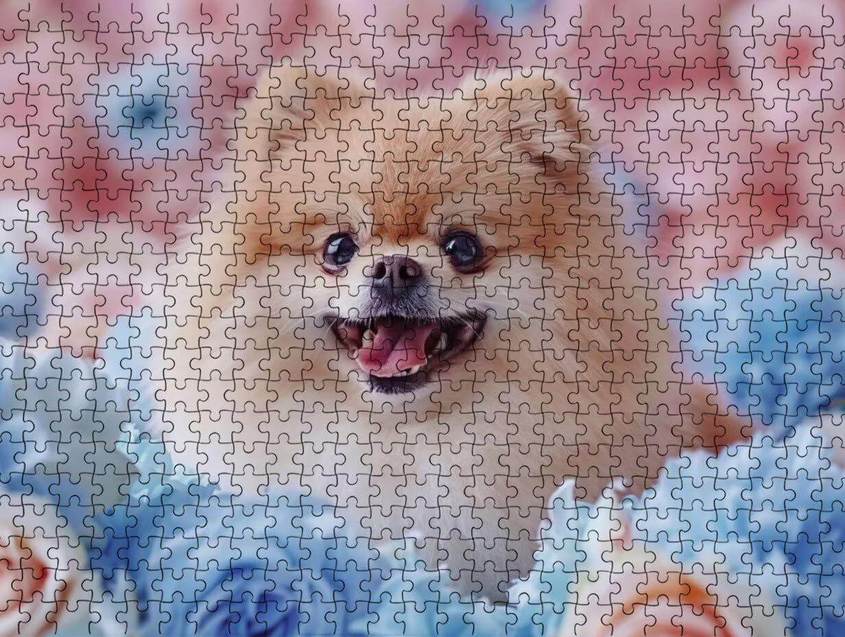 Puzzle de 6000 para Adultos, Perro De Flores, Clásicos YHPGL7-410