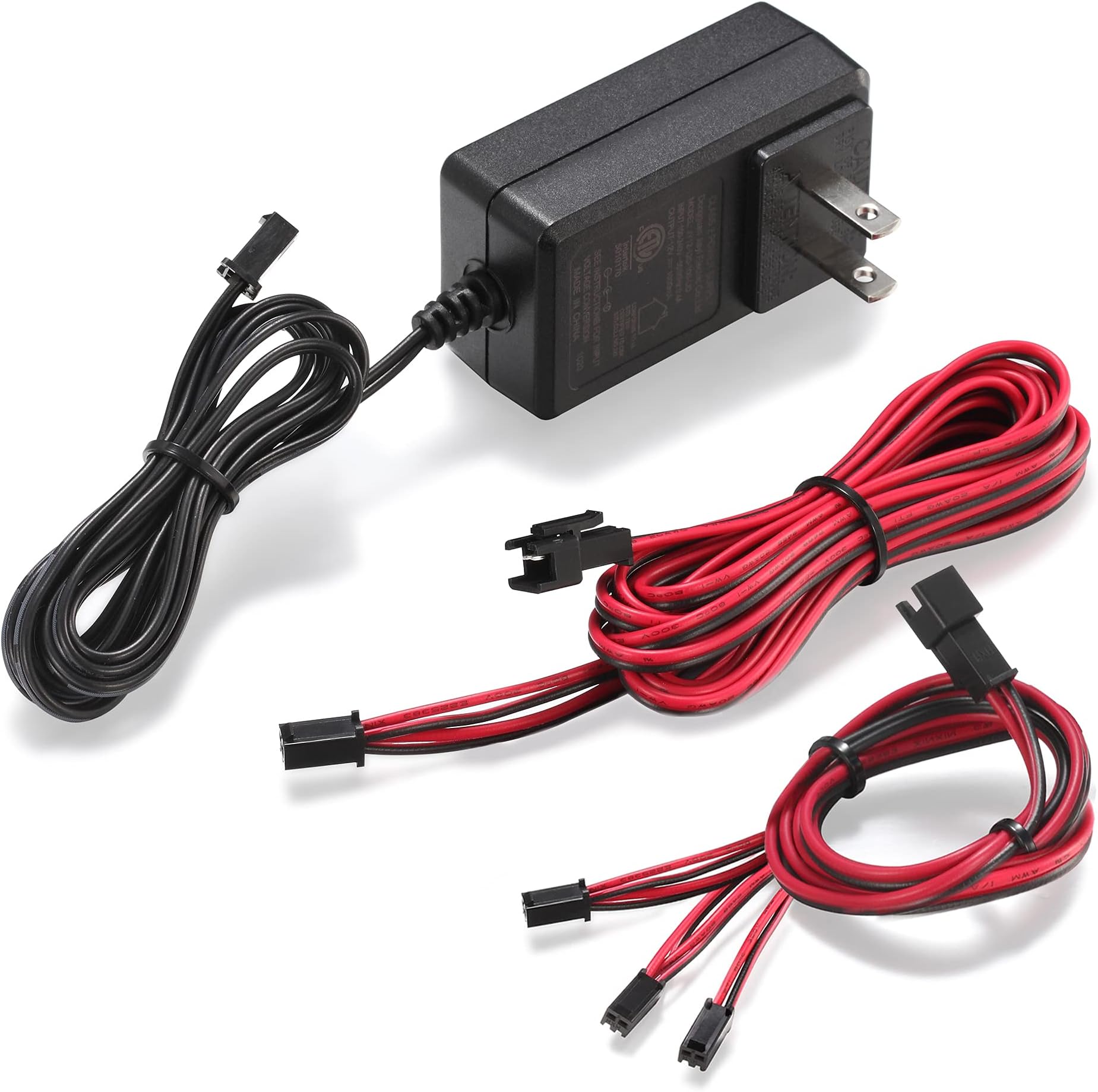 LED Driver 12 Watts Waterproof IP65 Power Supply Transformer Adapter 100V-240V AC to 12V DC Low Voltage Output with 3-Prong Plug for LED Light, Computer Project, Outdoor Light