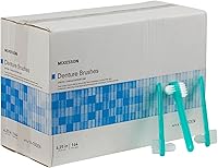 Vista 1 de McKesson Cepillos para dentaduras postizas de 2 caras, verde, 144