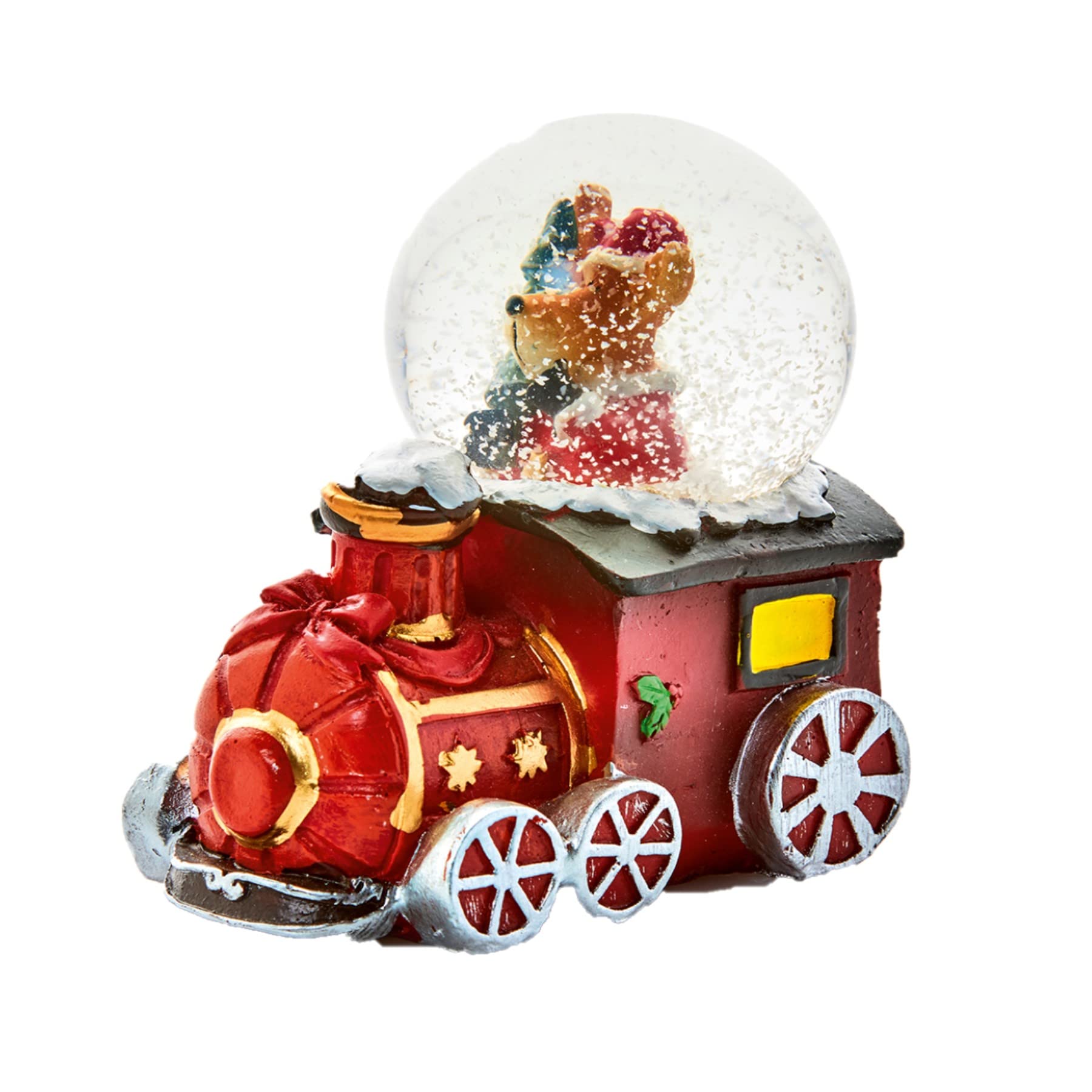 Christmas Train Mini Snow Globe Waterball 7cm - Reindeer