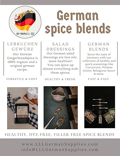 Miniatura 8 de 2x Lebkuchen Gewürz, Lebkuchen Gewurz, especia de pan de jengibre alemán, condimento de canela