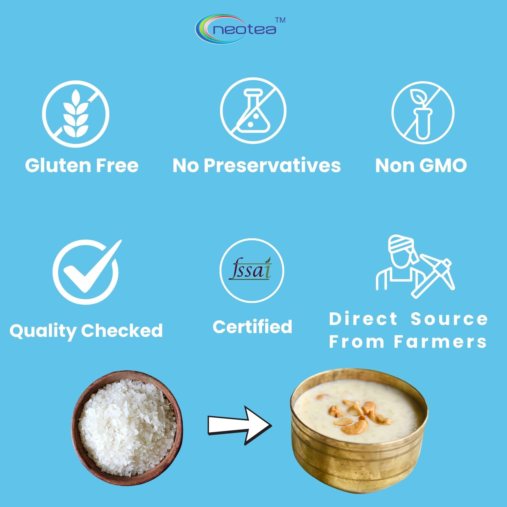 Neotea Kerala Instant Palada Rice Payasam | Traditional Rice Ada Kheer | Easy to Cook, Rich & Tasty | Ready in 25 Minutes | No Preservatives | Chemical-Free (7.05 OZ)