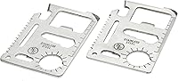 Vista 1 de SE Herramientas de bolsillo de supervivencia de acero inoxidable de 11 funciones (paquete de 2) - MT908-2
