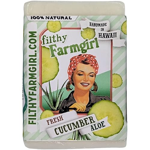 Pepino fresco Aloe BAR JABÓN Aceite de coco Cártamo Pepinos orgánicos