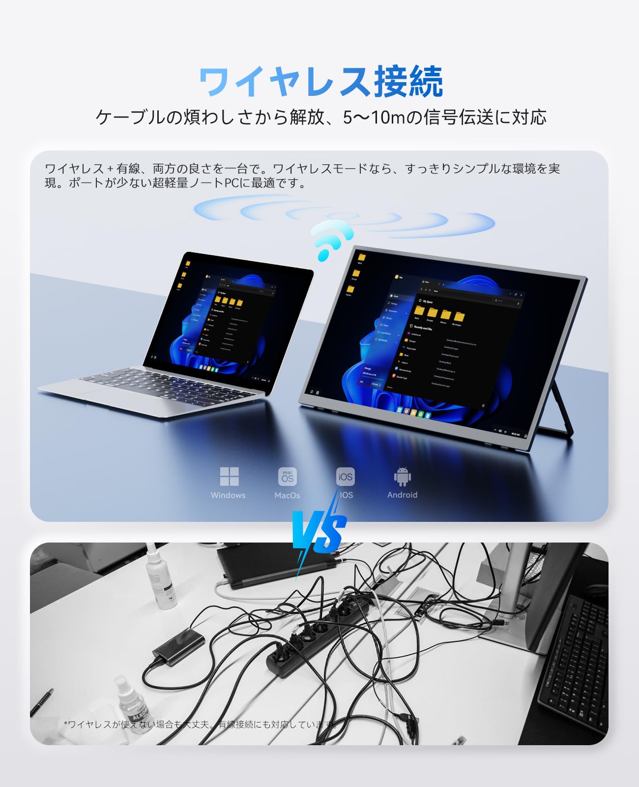 VSPLIT ワイヤレス 21.5インチ モバイルモニター 新品 Amazon.co.jp: VSPLIT ワイヤレスモバイルモニター 21.5インチ
