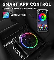 Vista 2 de 1200W RGB Subwoofer, Slim Underseat Car Subwoofer and Amp Package with RGB Beat-Synced Light, Individual Control for Low Pass/Gain/Boost Bass, Deep