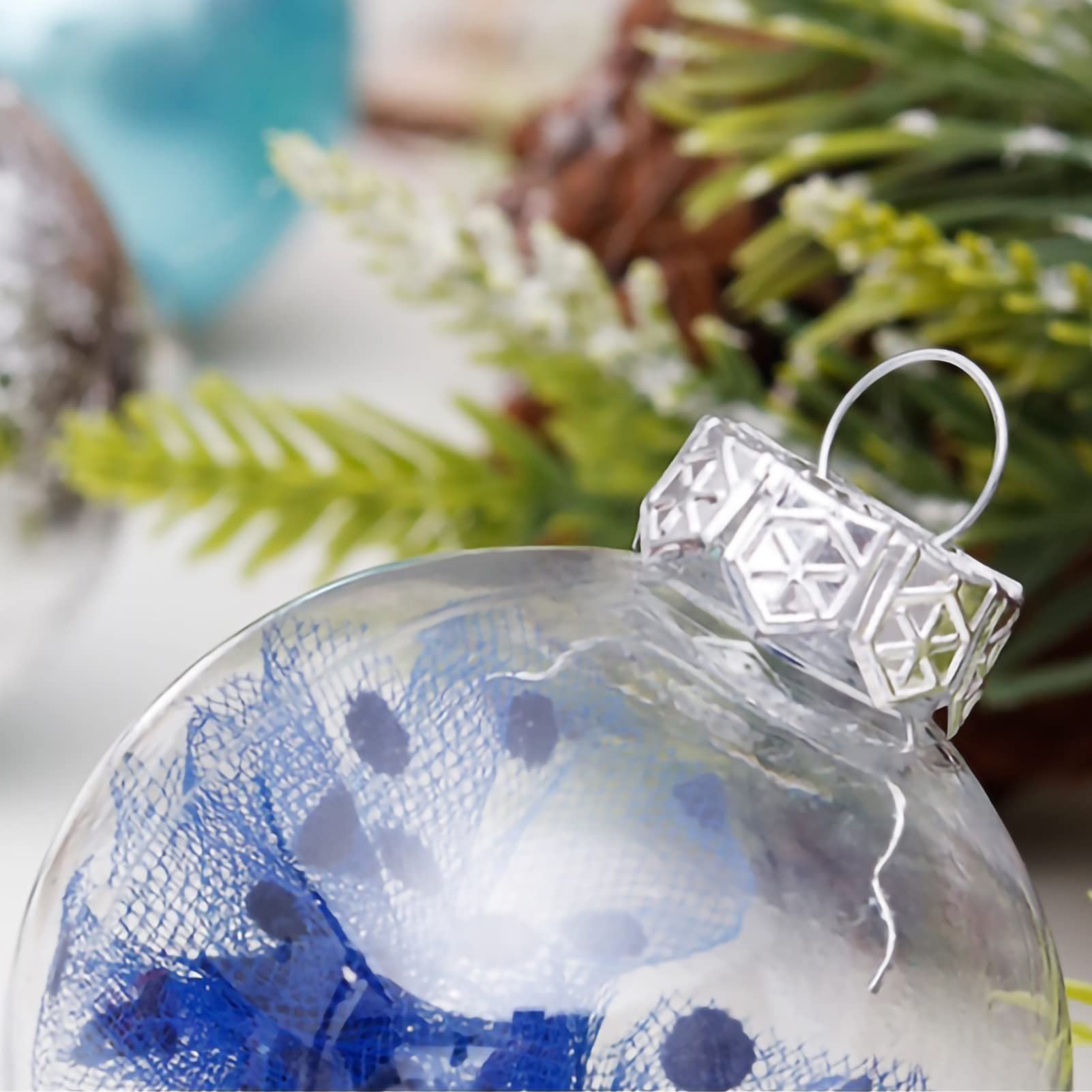 Bombki Choinkowe Ozdoby Niebieskie Boże Narodzenie Kulki Ozdoby Shatterproof Choinki Dekoracje Na Wakacje Wedding Party Decoration, 30 sztuk Bombki świąteczne