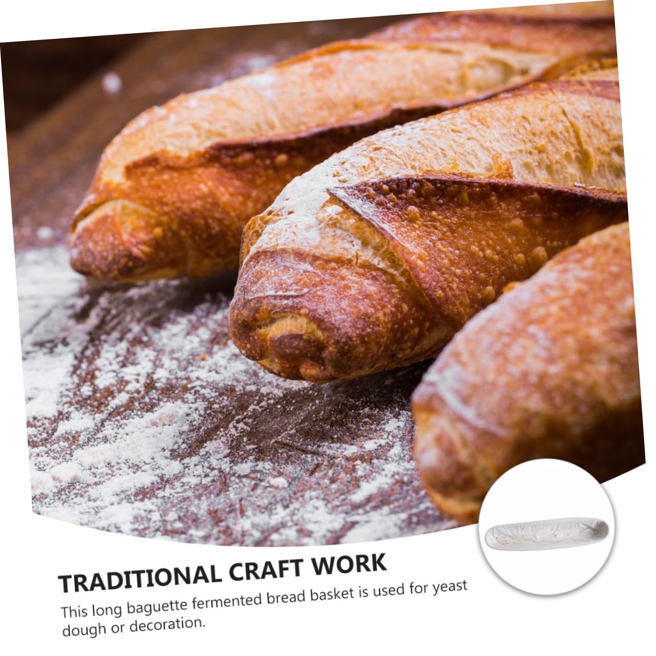 Ciieeo 2 Pièces corbeille à plus chaud outils de cuisson du préparation du cuire français vannerie boulangerie Accessoires de pâtisserie outils de vigne. Beige