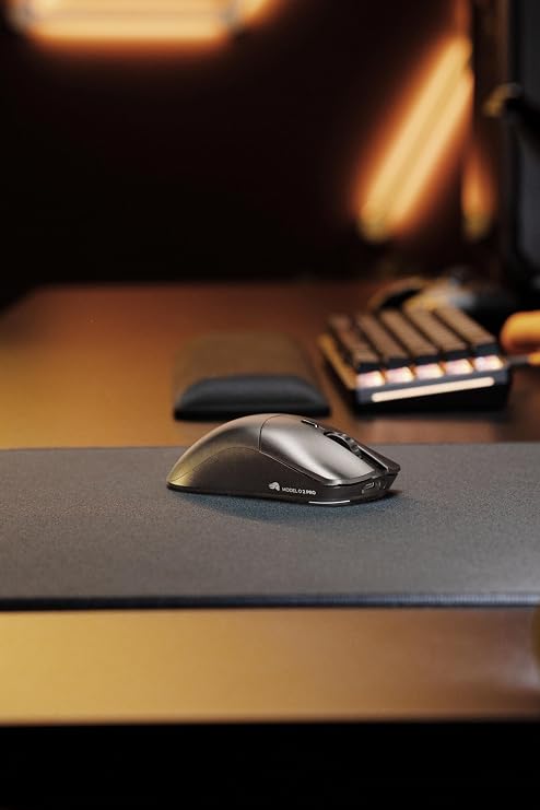 Glorious Model O 2 PRO MS694 Ultra Lightweight 2.0 oz 57 g, Heavy Duty, 2.4 G Wireless/Wired Compatible, Gaming Mouse, Black