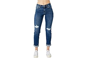 Judy Blue Mid-Rise Destroyed Slim Jeans: Elevate Your Style with Chic Denim