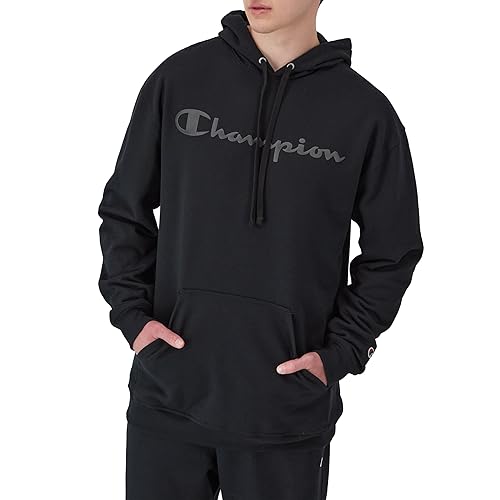 Champion Men's Pullover Graphic Fleece Hoodie, Standard Fit, Midweight Fleece,