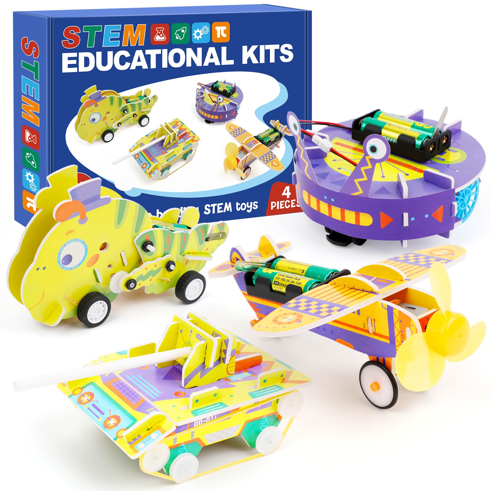 STEM Kits for Kids Age 8-10, STEM Toys for Boys Age 8-12, Science Experiments Robotics Engineering Projects Crafts Robot Building Activities for 6 7 8 9 10 11 12 13 14 Year Old Boys