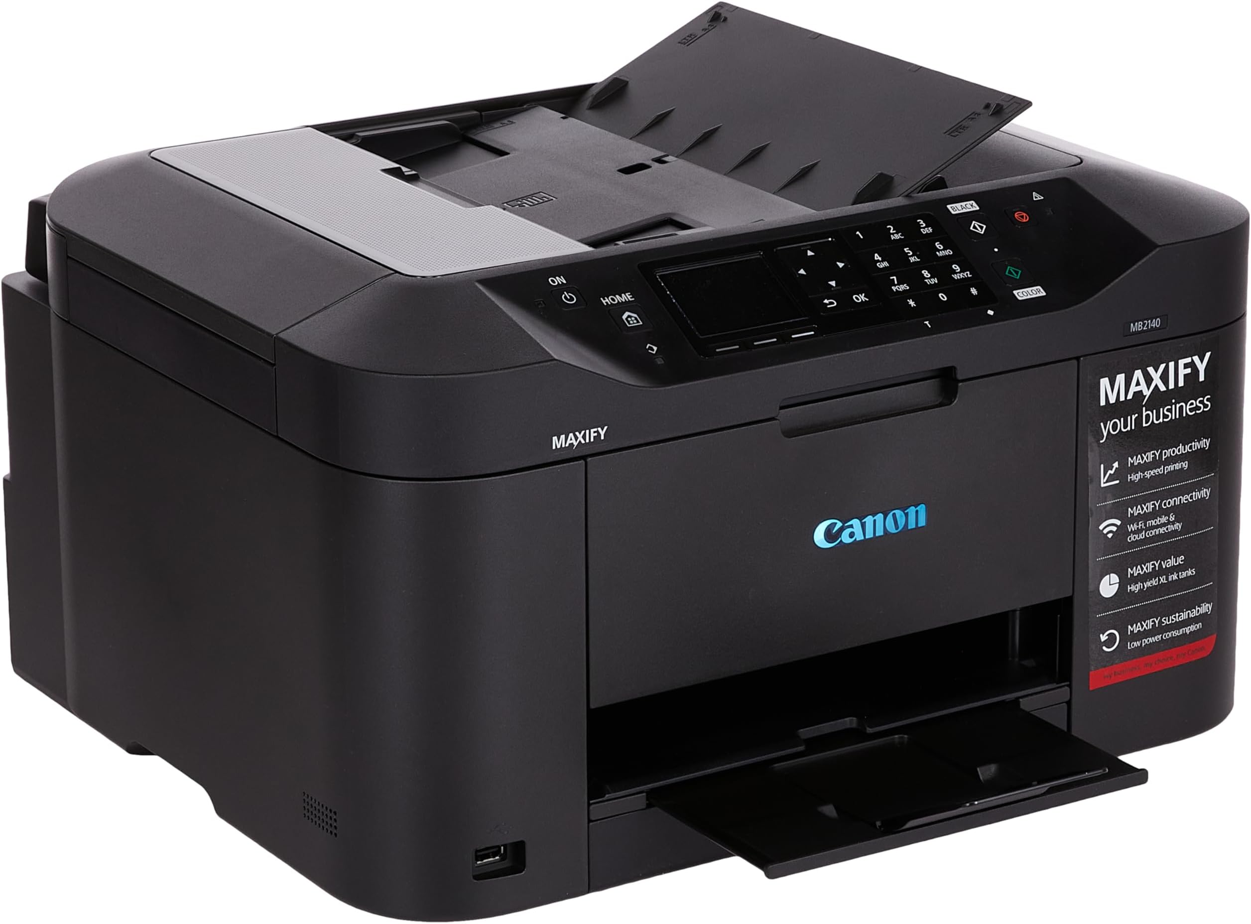 Canon MAXIFY MB2140, Black, Versatile printer, scanner, copier and fax designed for home offices