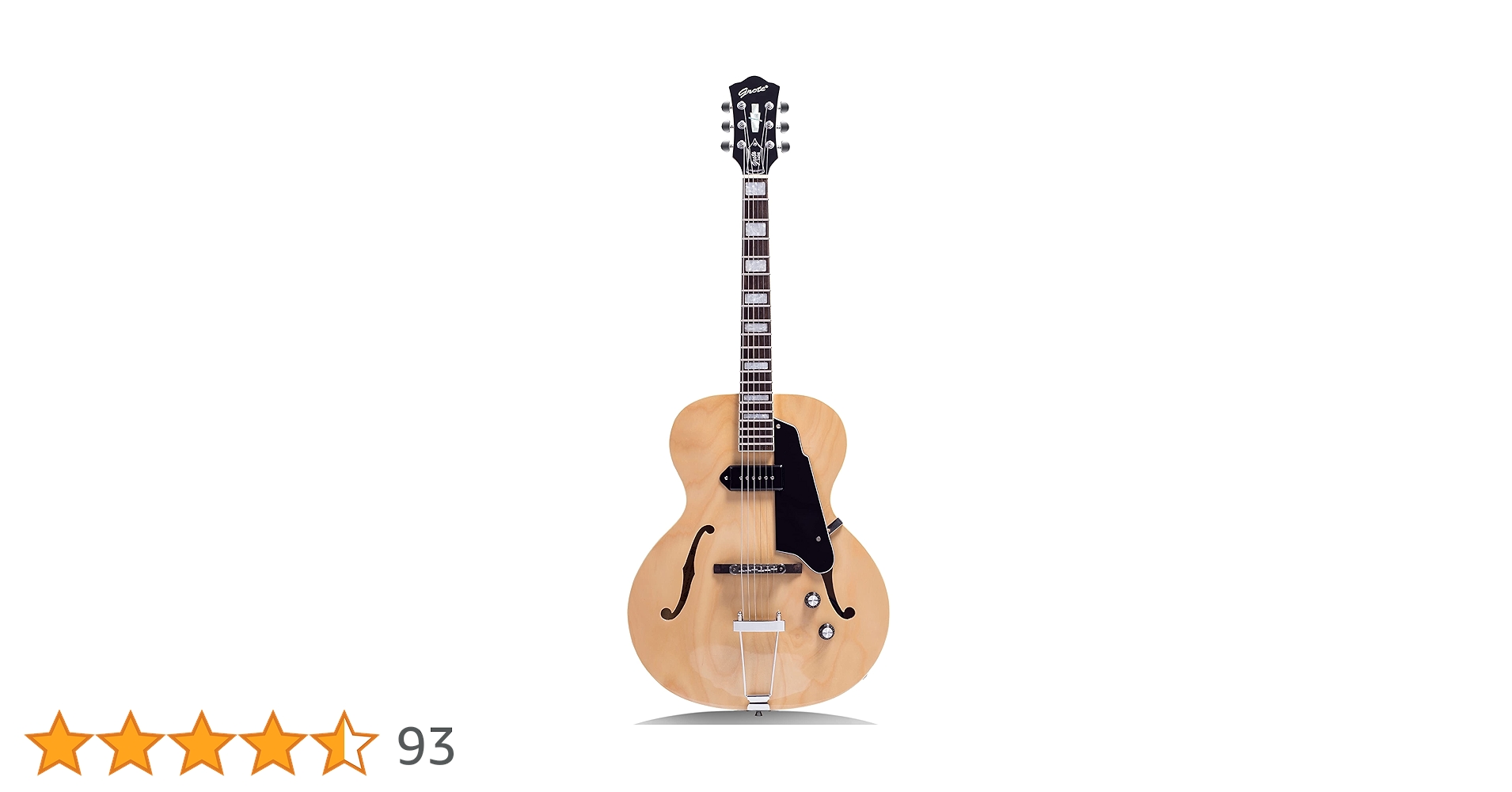 Grote P-90 セミホロウボディ エレキギター セミアコ Amazon | GROTE Full Scale Electric Guitar Semi-Hollow Body