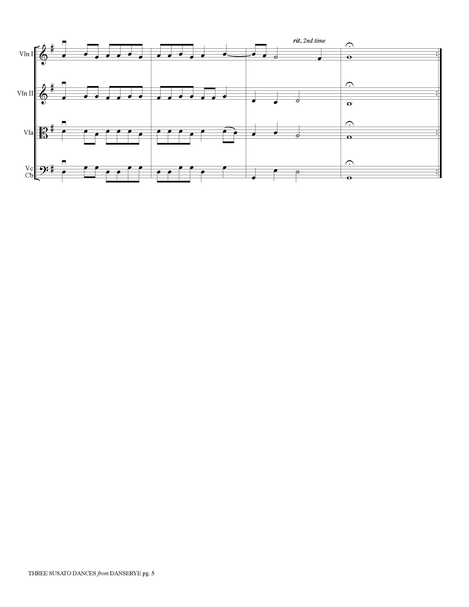 Three Susato Dances: From Danserye (Eighth Note Publications)