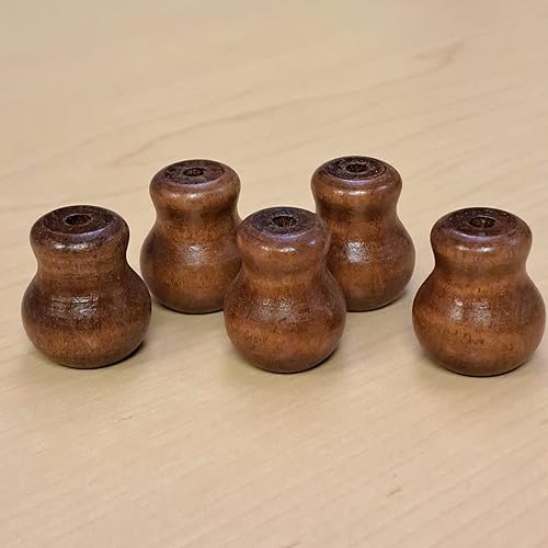 Miniatura 8 de Borla de madera (blanco, forma de jarrón)