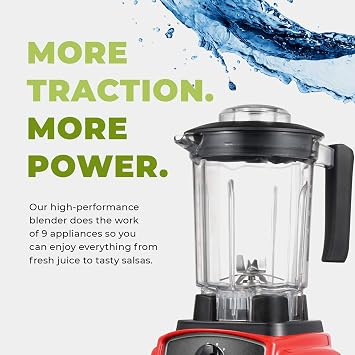 Cleanblend ULTRA Compact Countertop Blender 1000W for Smoothies, Ice & Daily Use 40 oz BPA-Free Jar Stainless Steel Blades