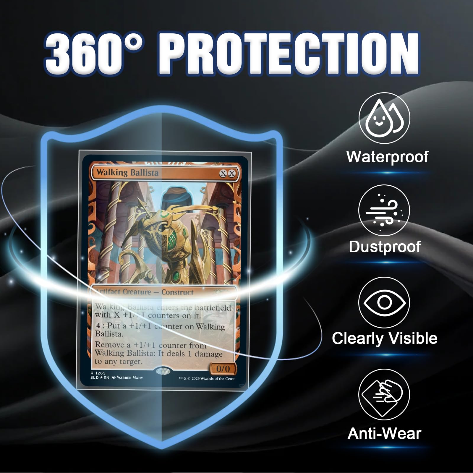 WAIZHIUA 600 Pcs Card Sleeves, 66x91mm Standard Size Penny Sleeves, Top Loaders for MTG Sports Cards, Acid-Free Non-PVC - Image 4