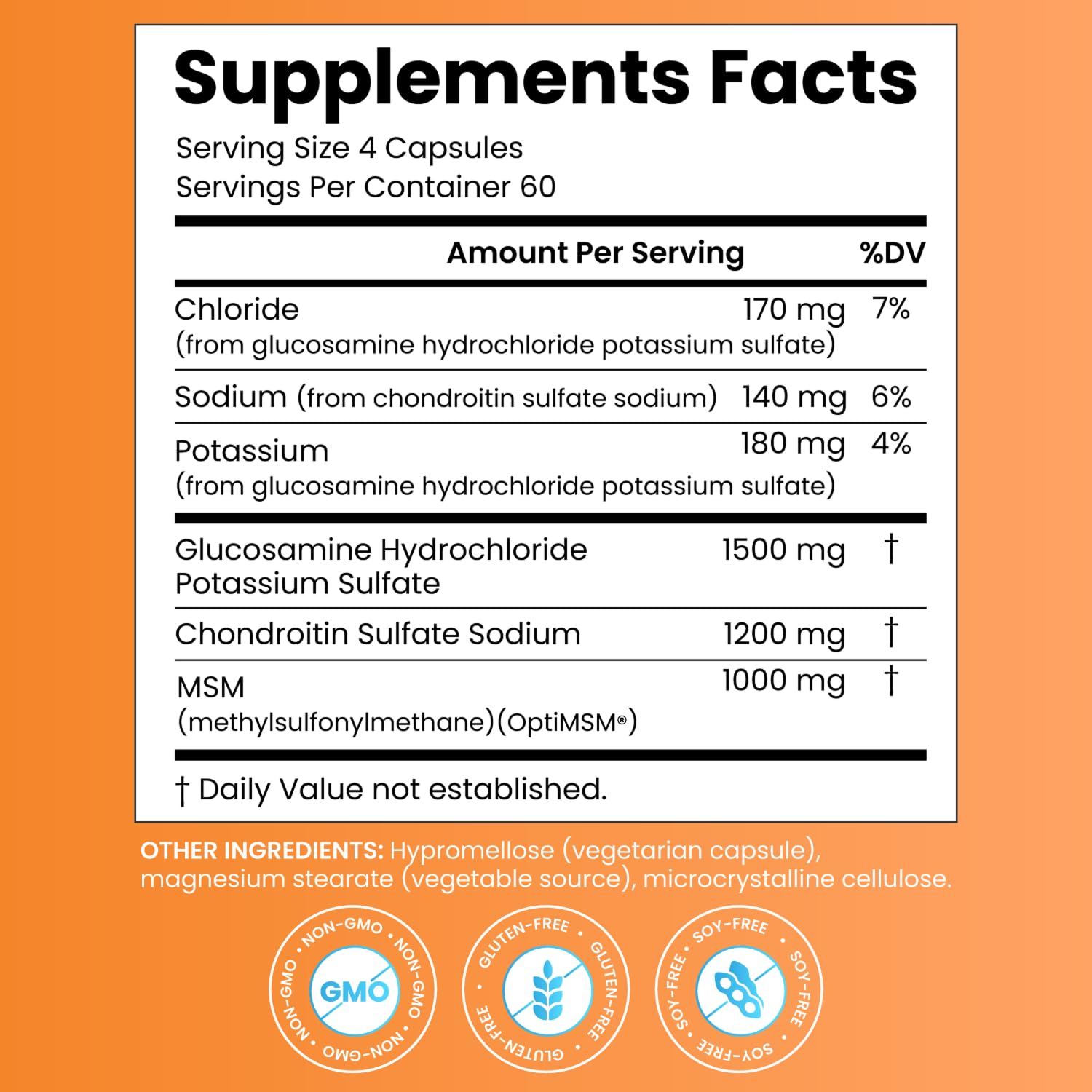 Doctor's Best, Glucosamine Chondroitin MSM, 240 Capsules, 300 grams