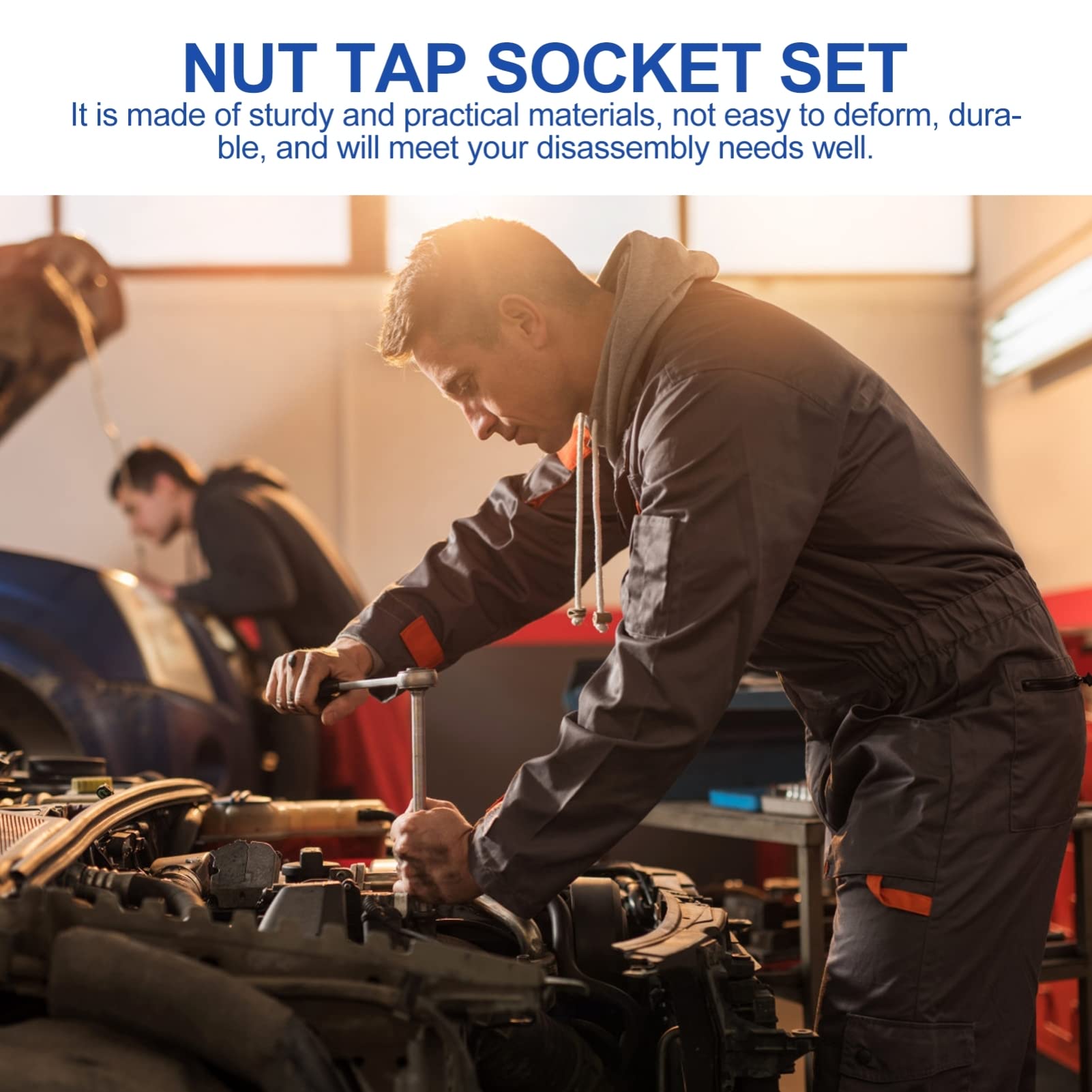 Gogogmee 10Pcs Dual Ended Spanner Socket for Spark Plug Removal Durable Steel Wrench Tools for Automotive Maintenance Convenient and Practical Nut Tap Socket