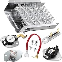 2026 Upgraded 279838 Dryer Heating Element Kit for Whirlpool Kenmore Maytag Roper - Thermostat Thermal Fuse Included