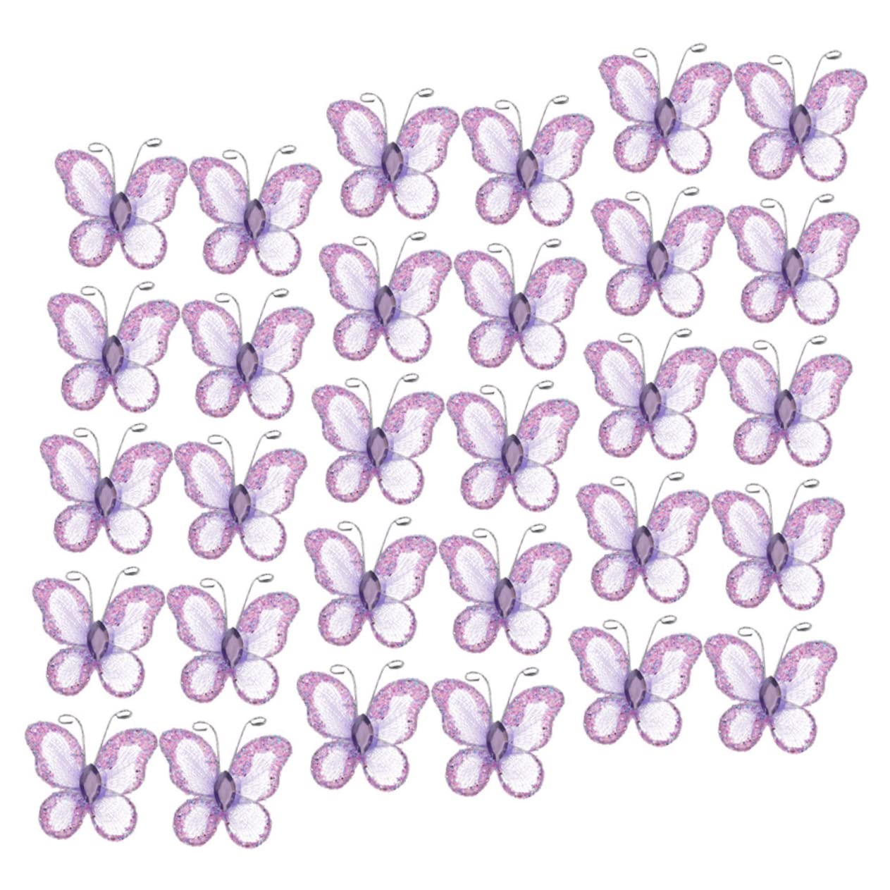 STOBAZA 300stücke Teiliges Schmetterlings-dekorationen Aus Verspielte Wanddekoration Für Hochzeiten Partys Und Bastelprojekte Glitzernde Applikationen Für Kreative Ideen