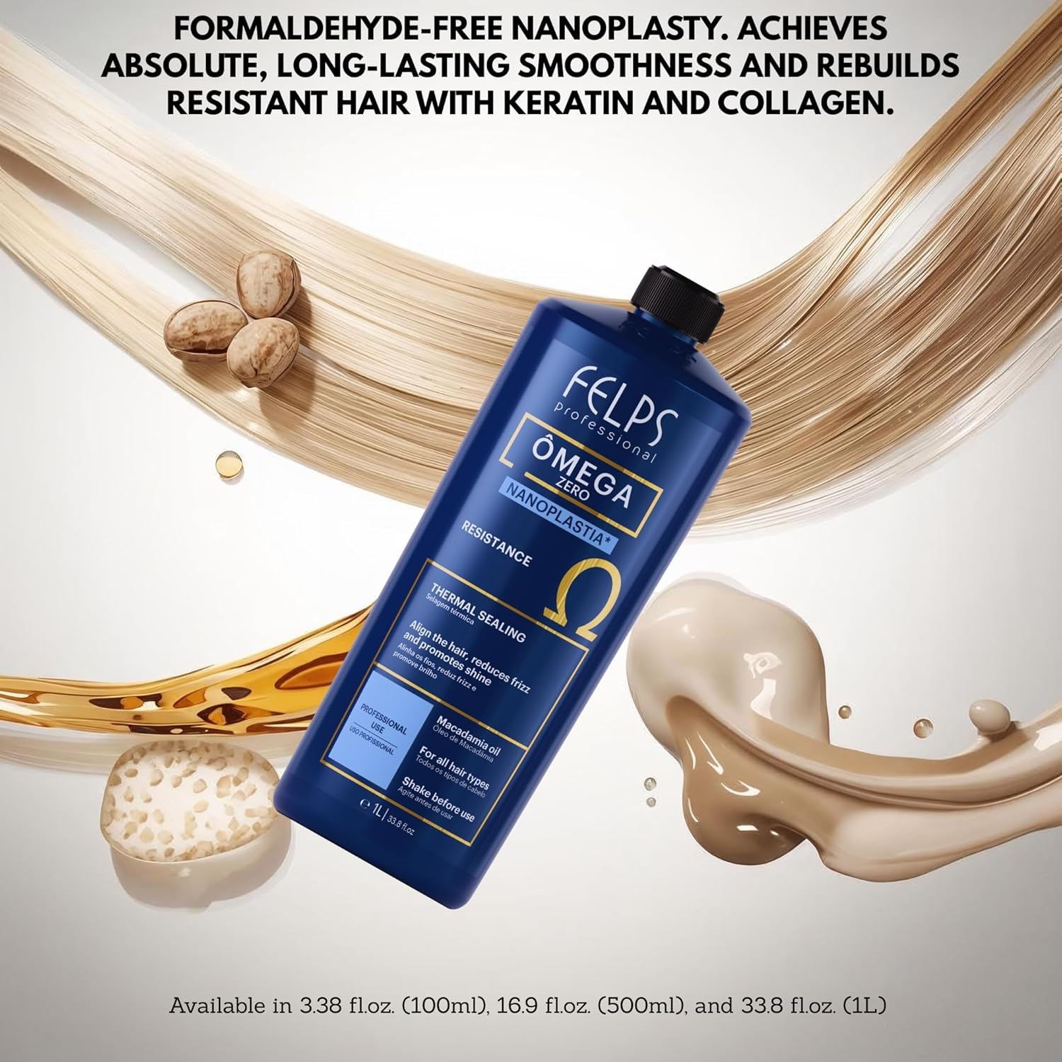 Felps Professional Thermal Sealing Omega Zero Unique Nanoplastia 500ml/16.9fl.oz