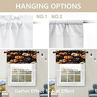 Vista 43 de Cenefas de cocina modernas con patrón de cobre marrón dorado para ventanas, cenefas opacas abstractas de marcas de arañazos y cortinas opacas