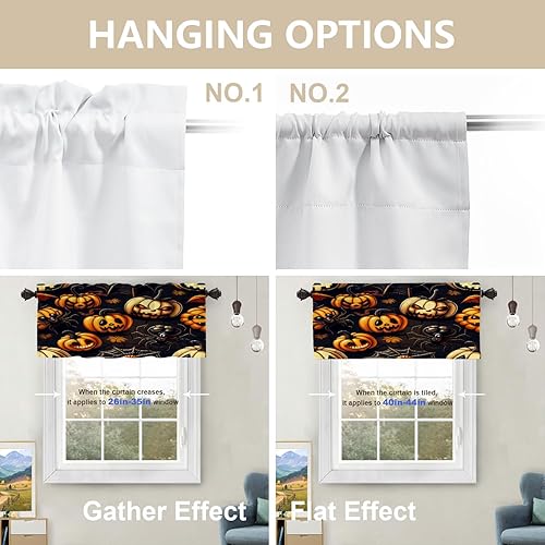 Miniatura 43 de Cenefas de cocina modernas con patrón de cobre marrón dorado para ventanas, cenefas opacas abstractas de marcas de arañazos y cortinas opacas