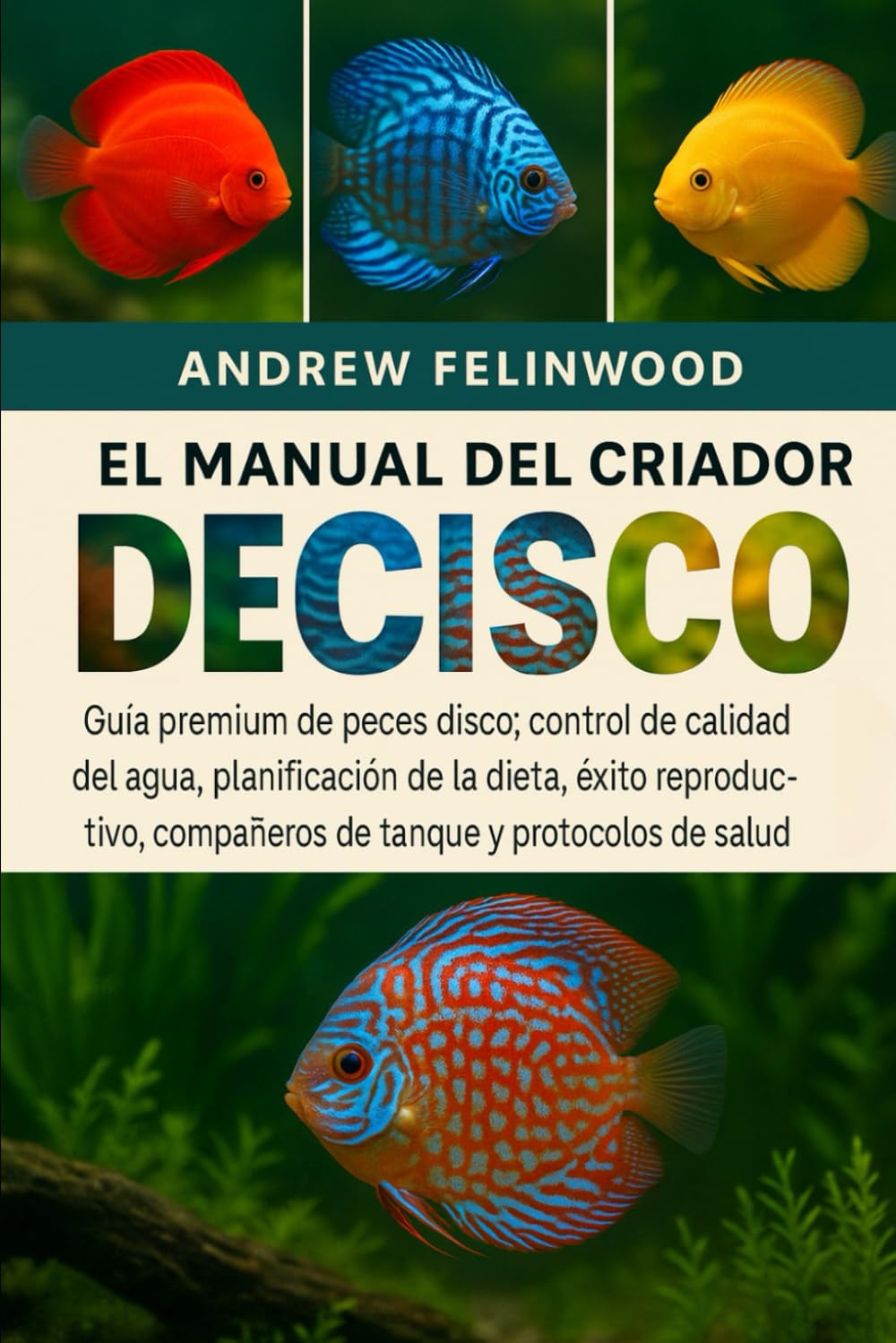 Independently Published El Manual Del Criador De Peces Disco: Guía Premium De Peces Disco: Control De Calidad Del Agua, Planificación De La Dieta, Éxito Reproductivo, Compañeros De Tanque Y Protocolos De Salud