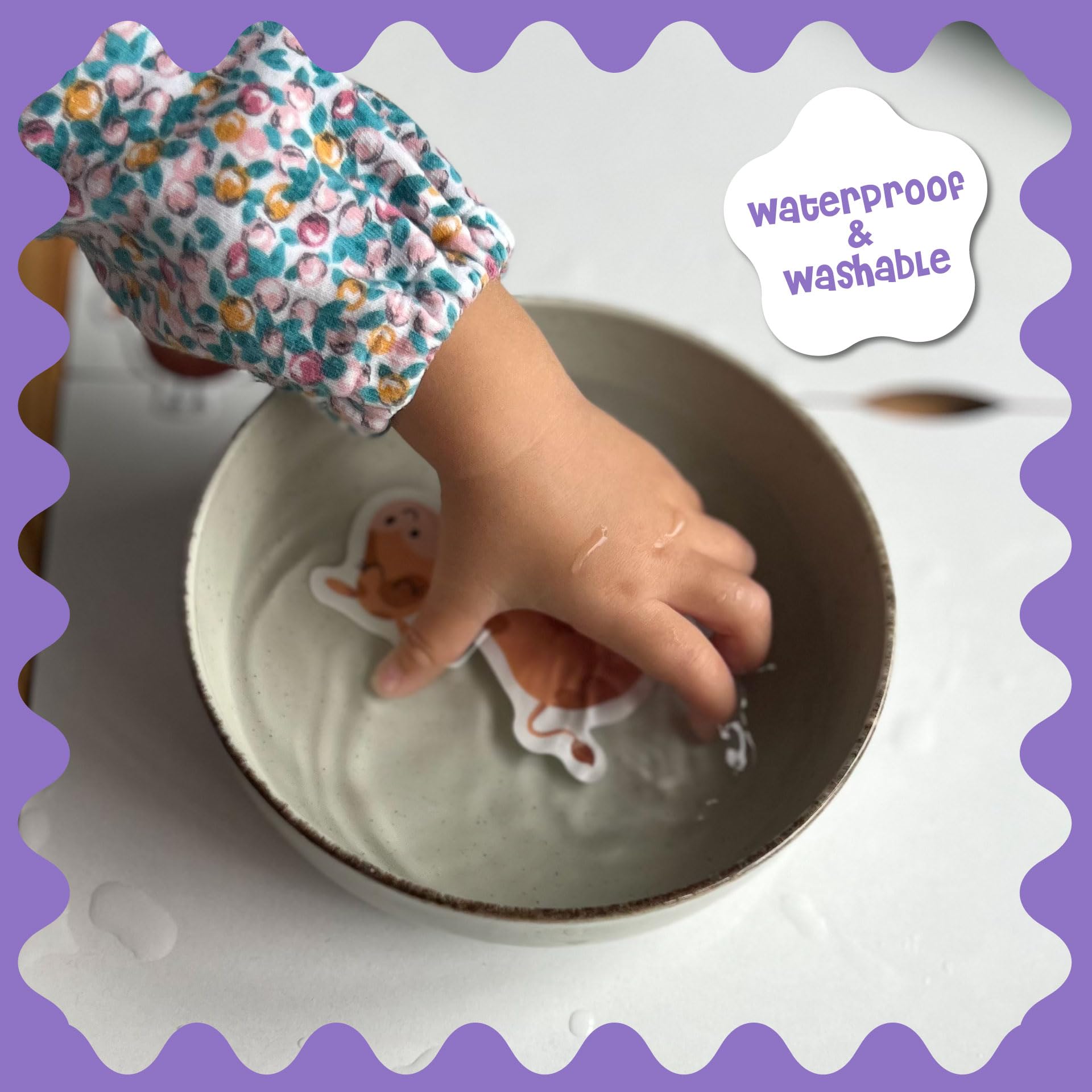Stick4Ever - Libro de calcomanías de gelatina para niños, impermeable, fácil de limpiar, libro ocupado para niños pequeños con 50 calcomanías de gelatina (vehículos)