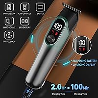 Vista 2 de Cortadora de barba para hombres, cortapelos para hombres, kit de afeitado 5 en 1 para cara, bigote, cuerpo, oído, nariz, cortapelos de peluquería