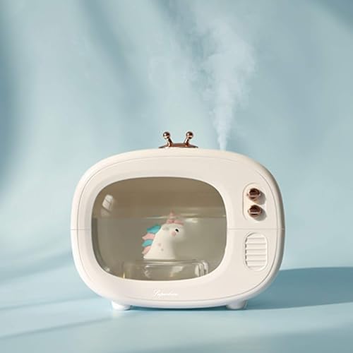 Miniatura 7 de Humidificadores de animales de niebla fría, luces nocturnas LED, mini humidificador USB lindo, 30 dB silencioso, 13.5 fl oz, 800 mAh inalámbrico,