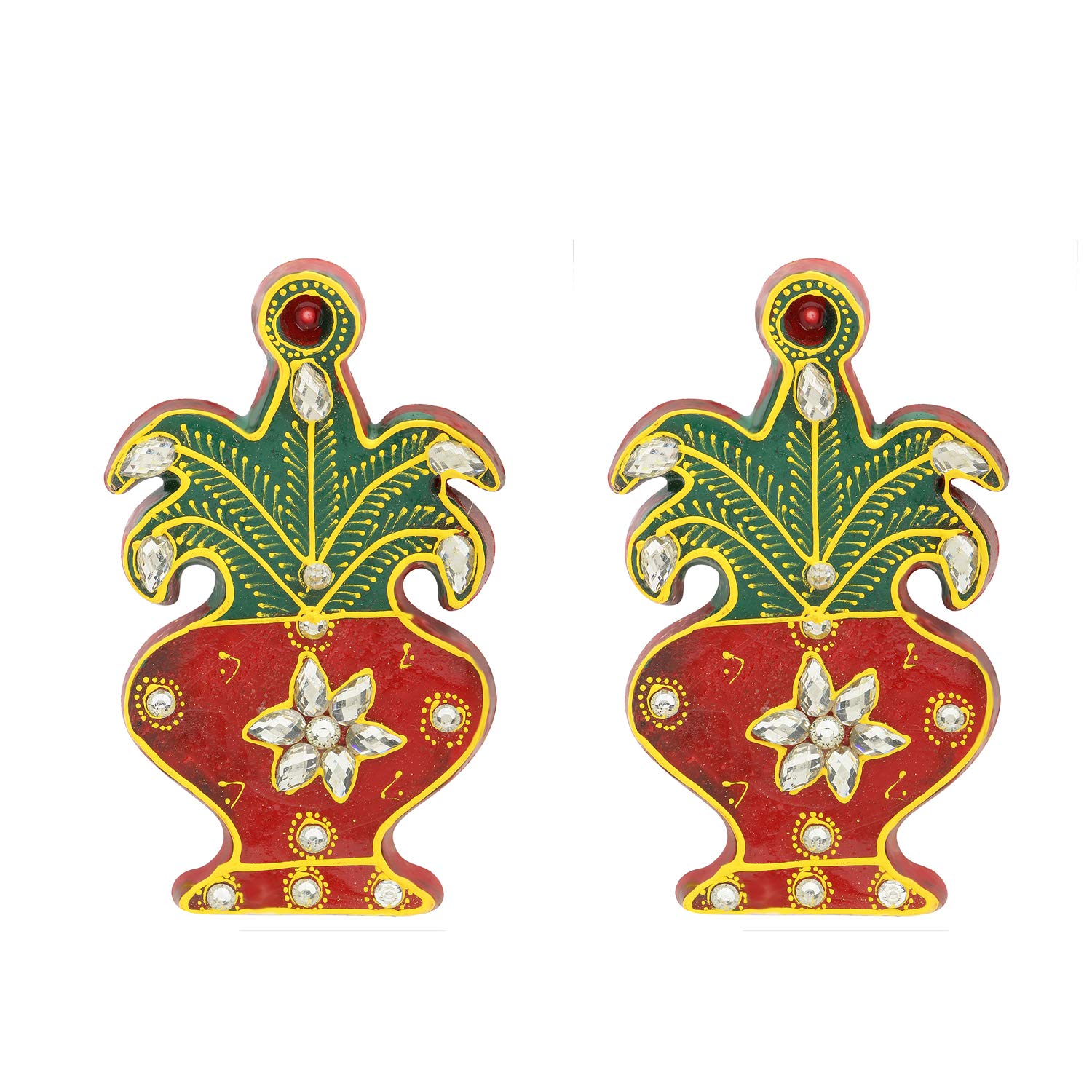 Insync India Kalash Sticker Diwali Decoration Rangoli/Home Décor//Gift for Home/Interior Handcrafted/Floor Stickers/Wall Stickers/Wall Decorations/Pooja Tample Mandir Decor/Lucky Charm