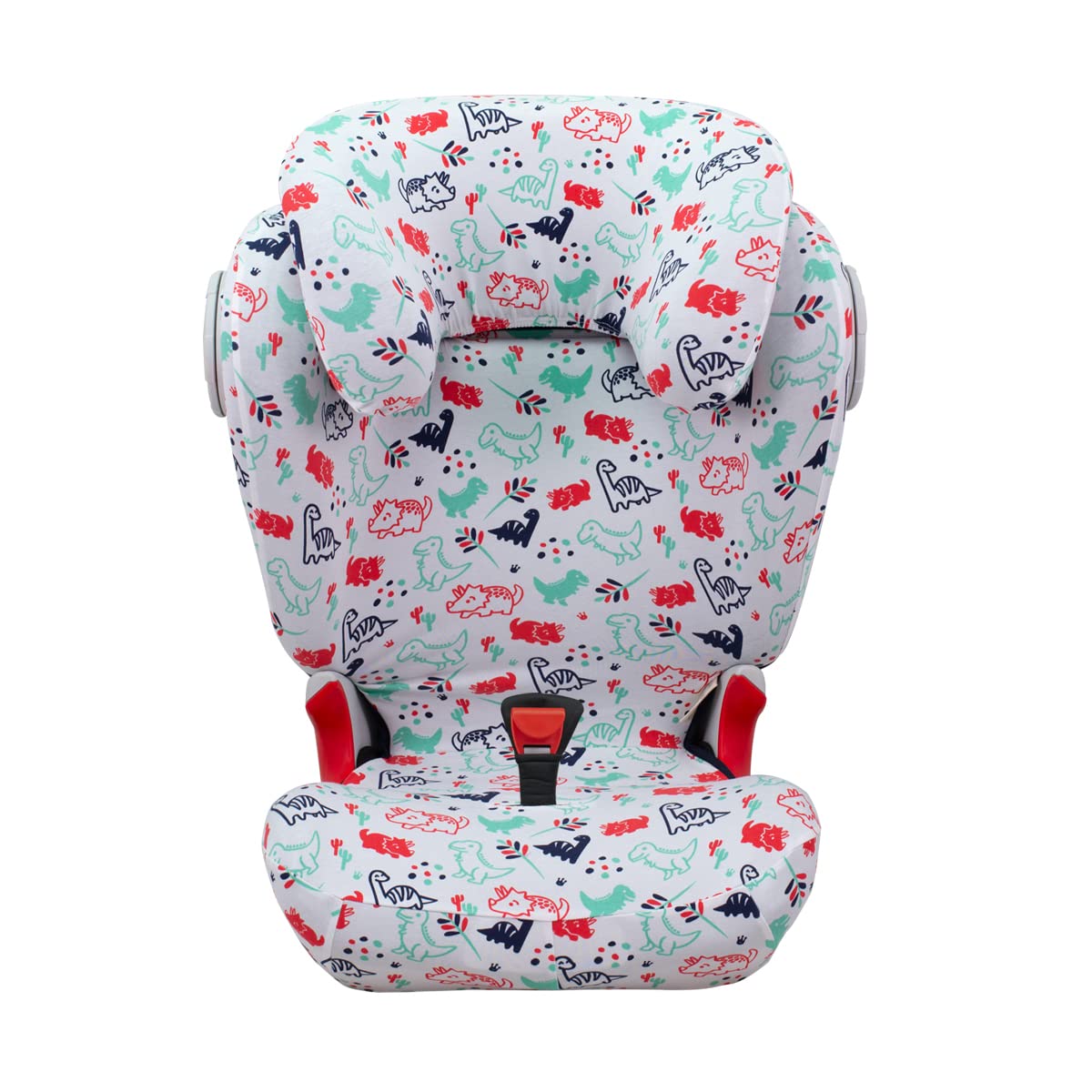 JYOKO KIDS Bezug kompatibel mit Römer KIDFIX II XP SICT, kidfix 2 S, Kidfix Z - Line (DINO PARTY, MIT AUGE)