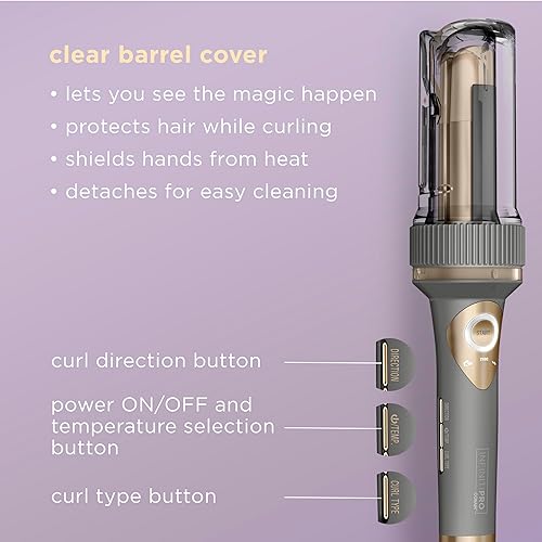 Miniatura 6 de INFINITIPRO by Conair Curl Secret - Rizador automático de 1 14 pulgadas, rizador de pelo para todo tipo de cabello y longitudes de cabello medianas